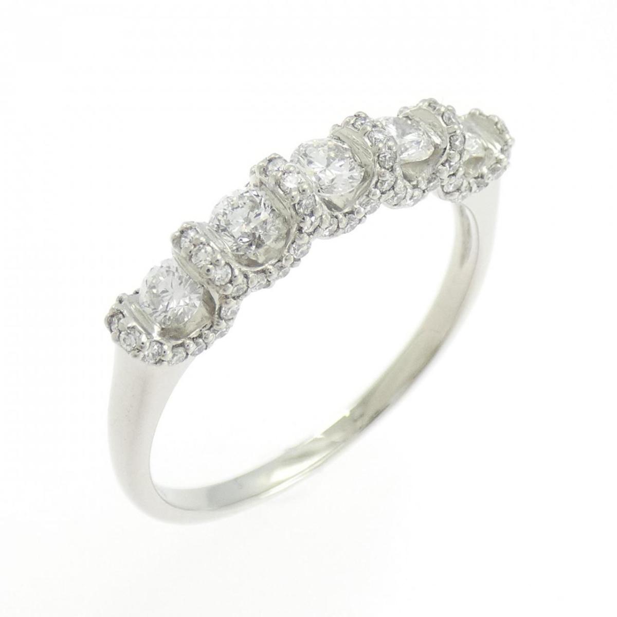 PT950 ダイヤモンド リング 0.70CT【中古】