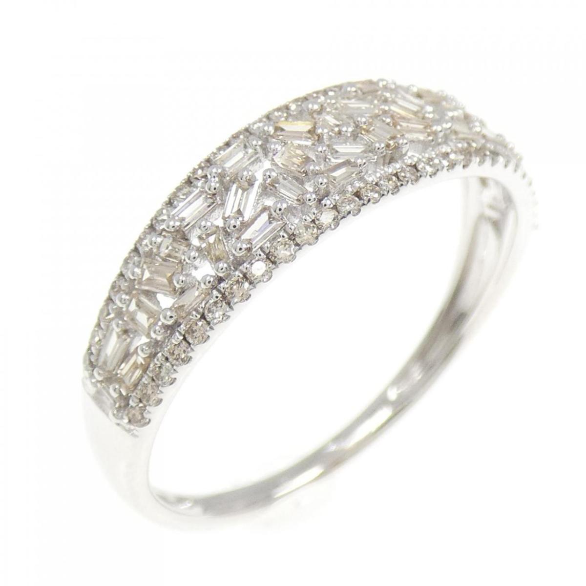 K18WG ダイヤモンド リング 0.45CT【中古】
