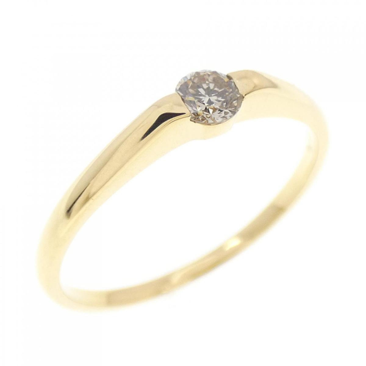 K18YG ダイヤモンド リング 0.10CT【中古】