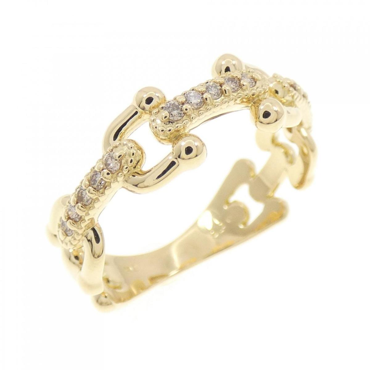 K18YG ダイヤモンド リング 0.10CT【中古】