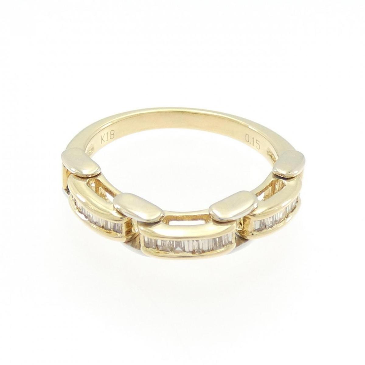 K18YG ダイヤモンド リング 0.15CT【中古】