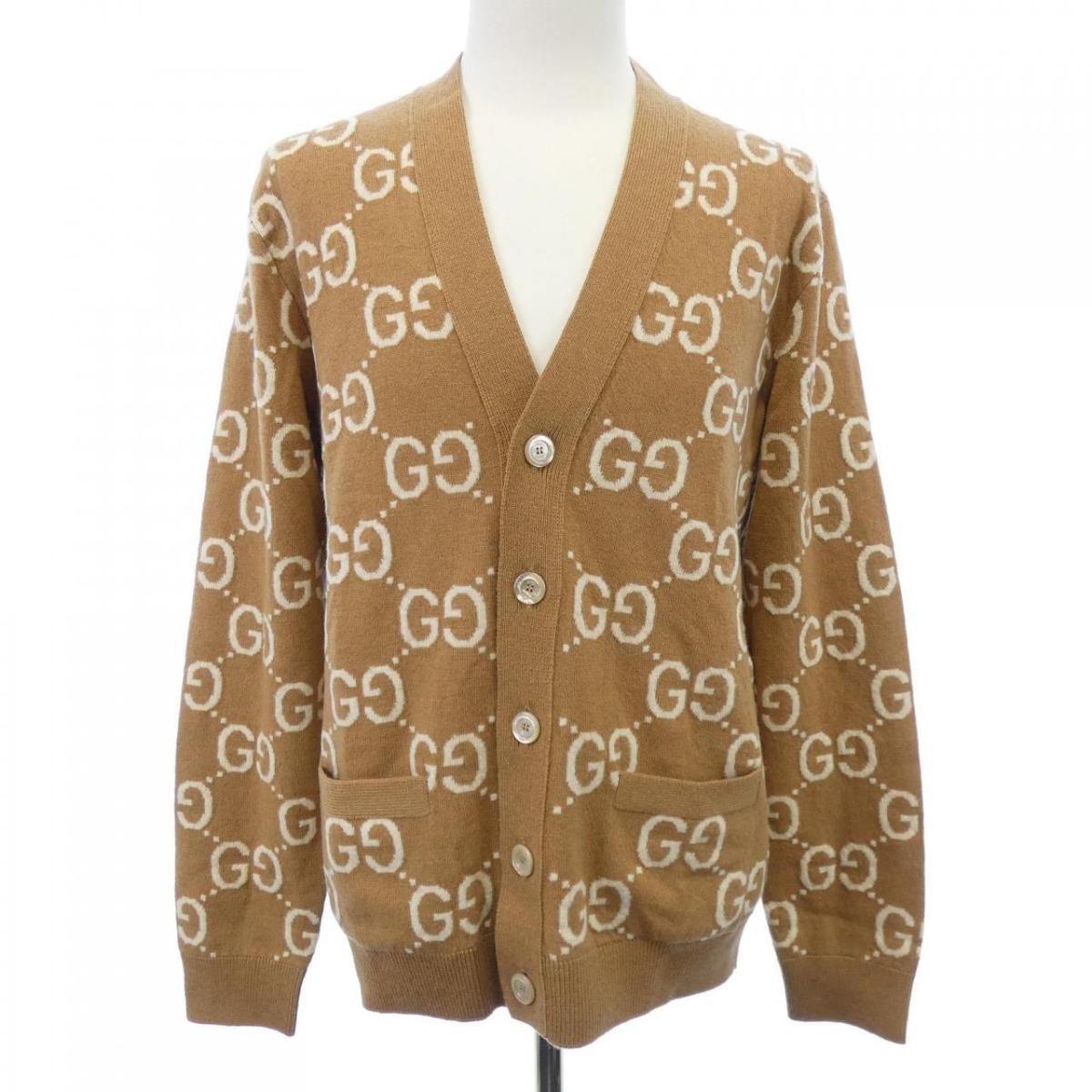 グッチ GUCCI GG行動様式 GGウールジャガードカーディガン 694758 XKCC5 ジレー【中古】