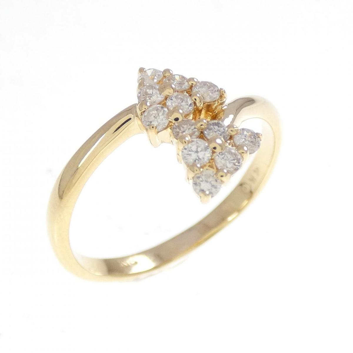 K18YG ダイヤモンド リング 0.12CT【中古】