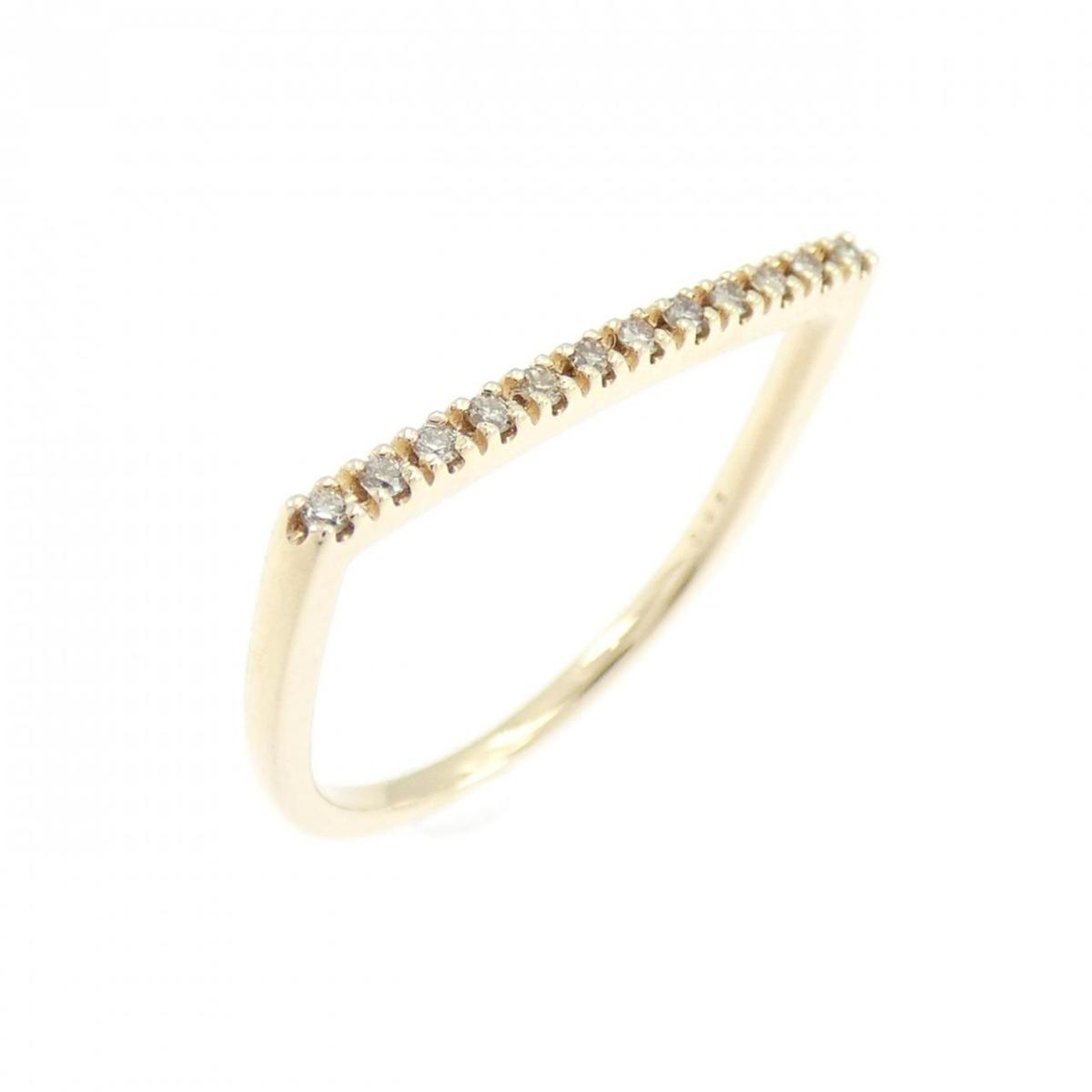ヒロタカ Uシェープ リング 0.06CT【中古】