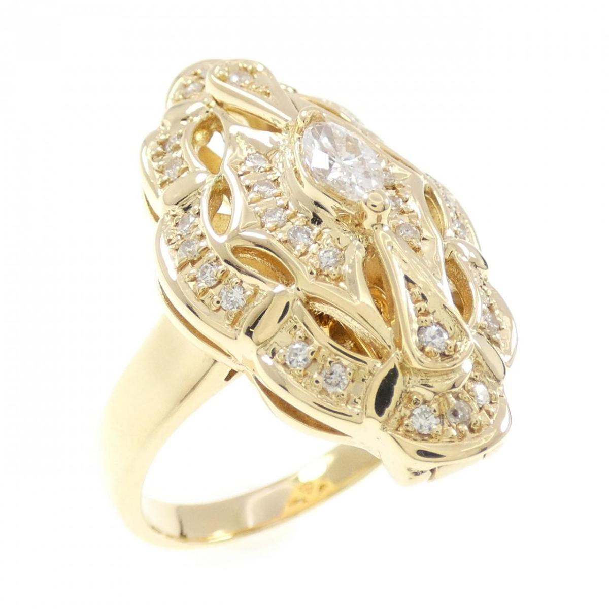K18YG ダイヤモンド リング 0.45CT【中古】