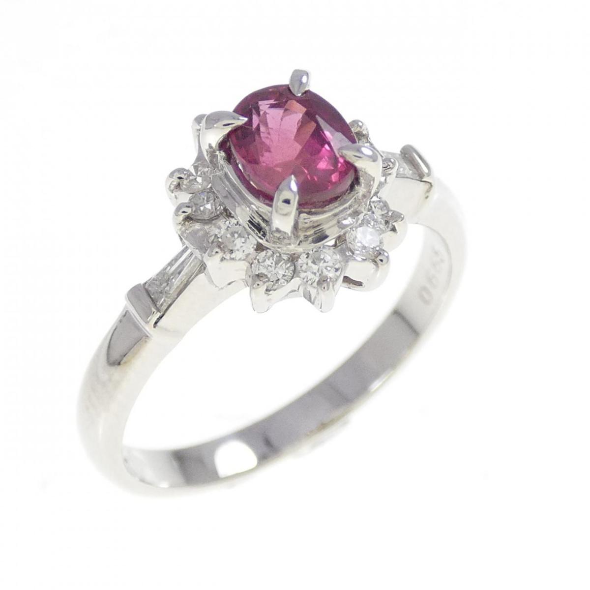 PT900 ルビー リング 0.665CT【中古】 71,830円