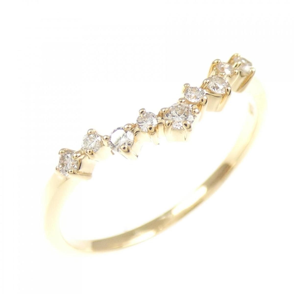 K18YG ダイヤモンド リング 0.11CT【中古】