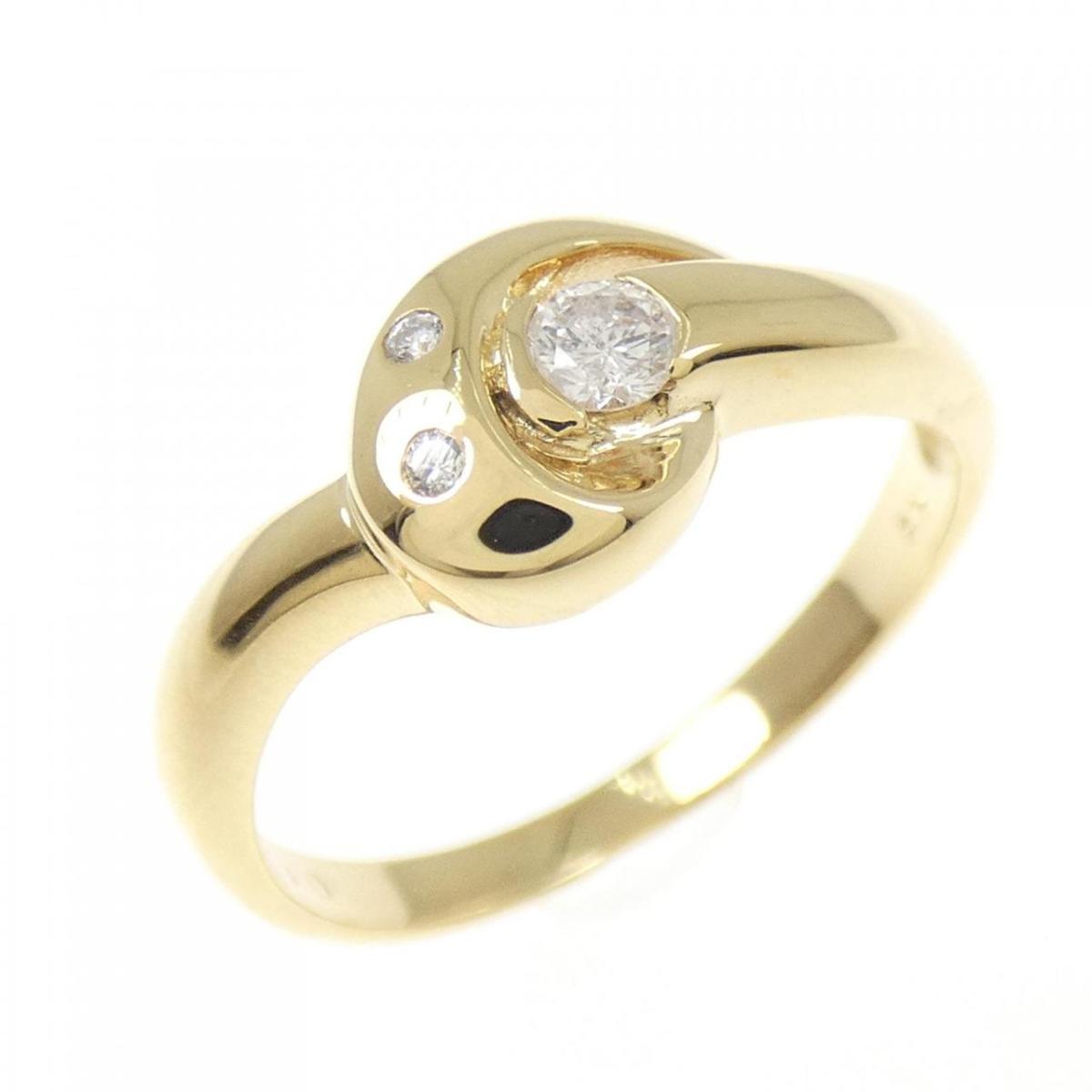 K18YG ダイヤモンド リング 0.10CT【中古】