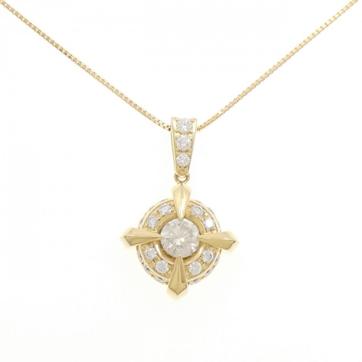 K18YG ダイヤモンド ネックレス 2.276CT【中古】