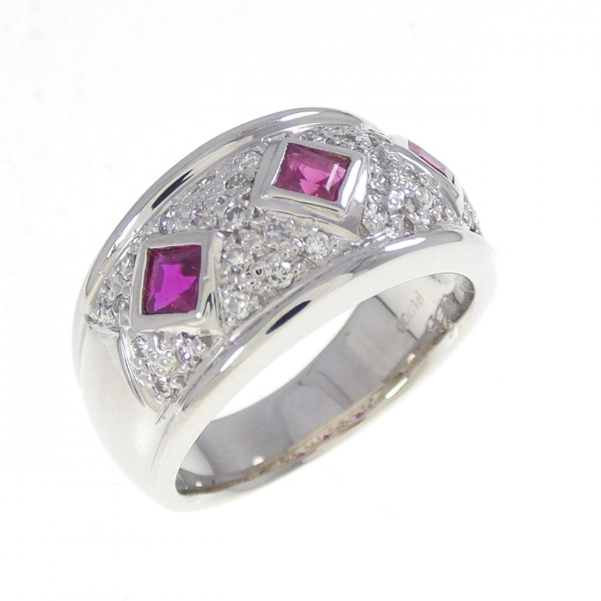PT900 ルビー リング 0.58CT【中古】|KOMEHYO ONLINESTORE 店