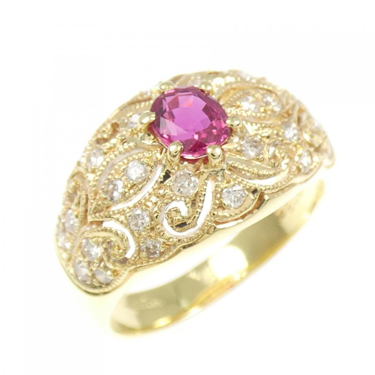 K18YG ルビー リング 0.46CT【中古】|KOMEHYO ONLINESTORE 店