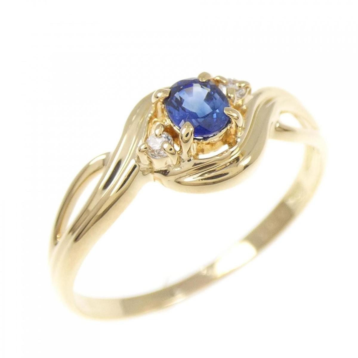 K18YG サファイヤ リング 0.24CT【中古】
