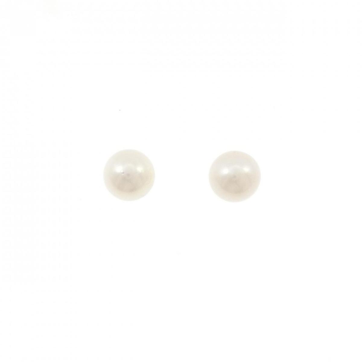 K14WG アコヤパール ピアス 7.3mm【中古】 10,608円
