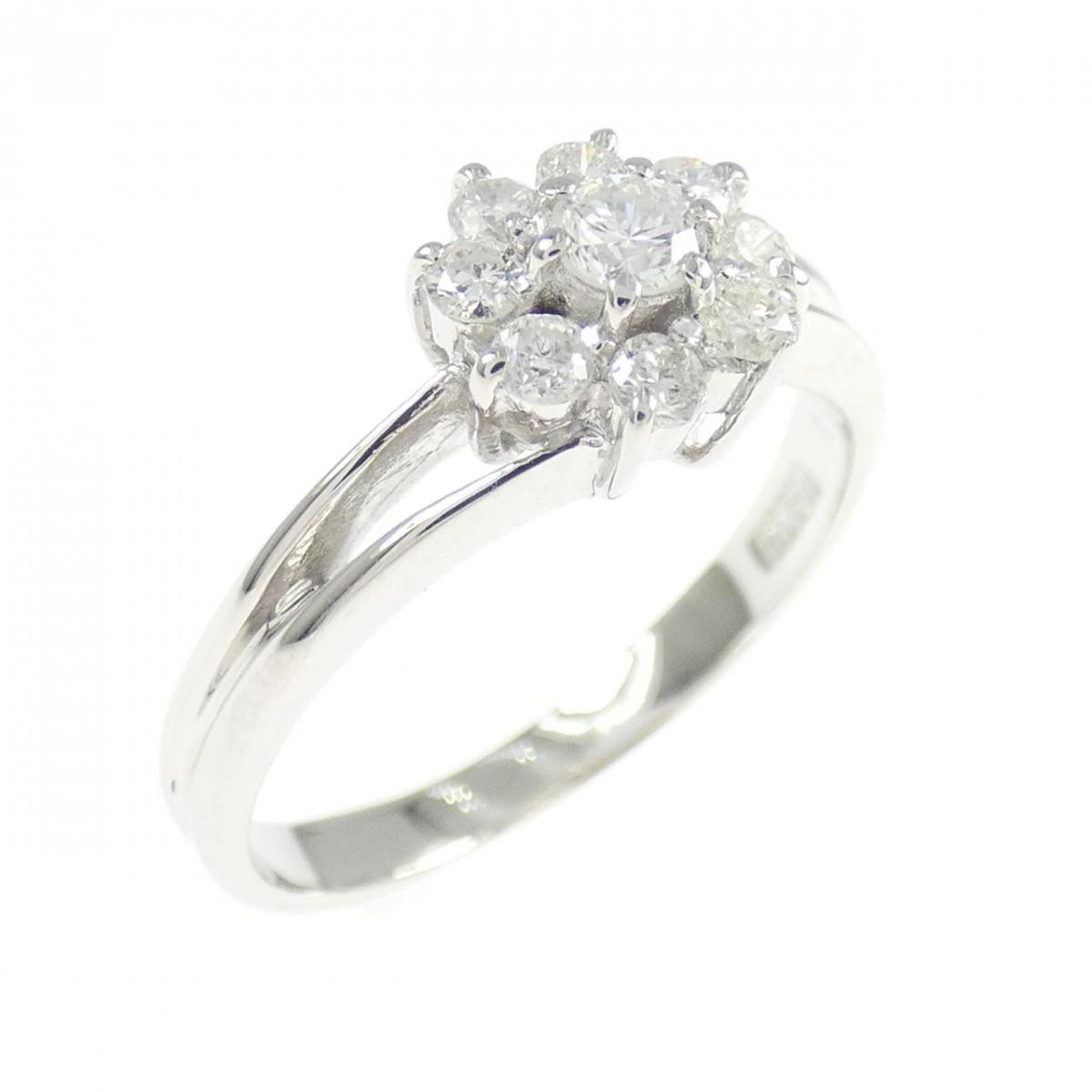PT900 フラワー ダイヤモンド リング 0.31CT【中古】｜KOMEHYO ONLINESTORE 店 42,360円