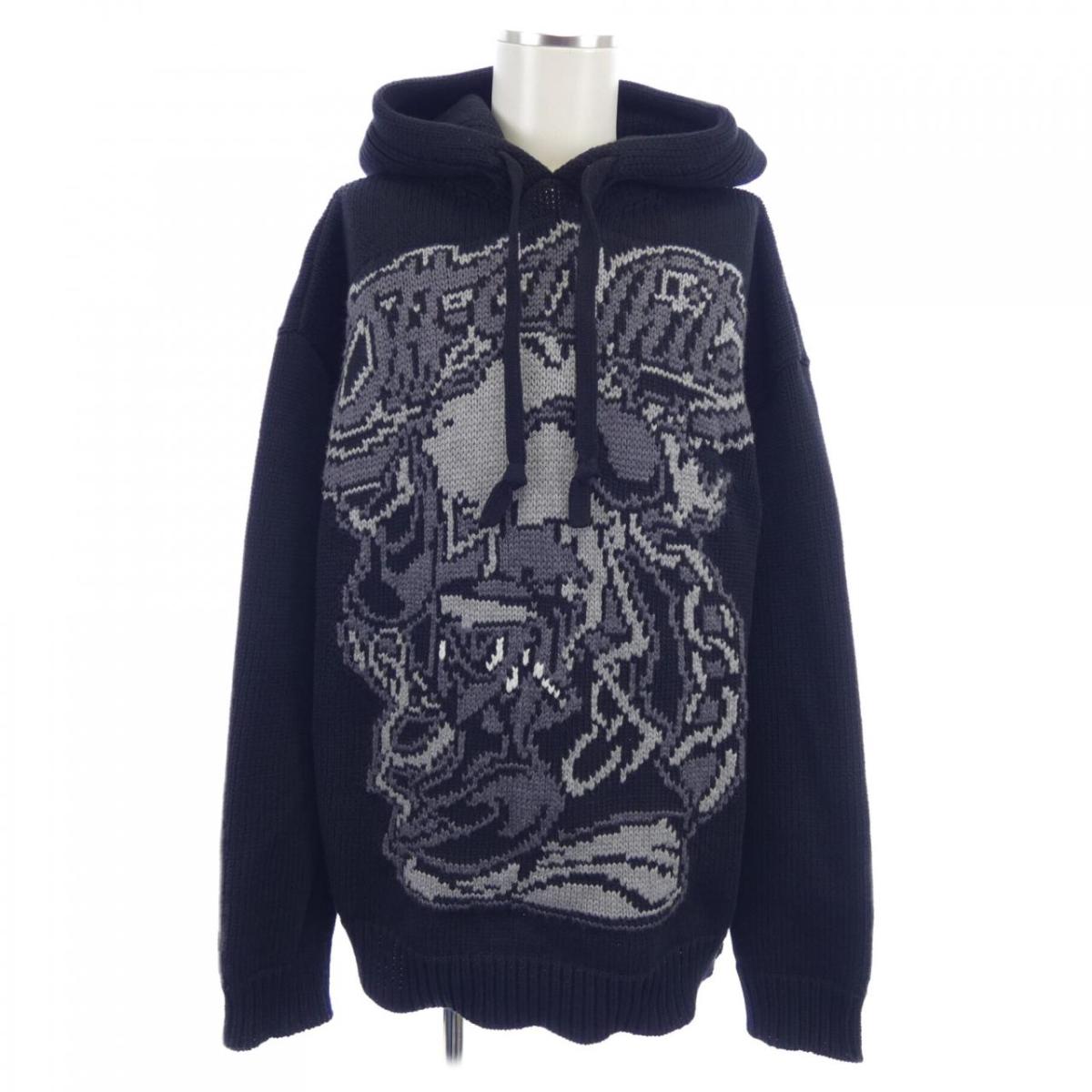 象牙色 OFF-WHITE OMHU006F24KNI001 パーカー【中古】
