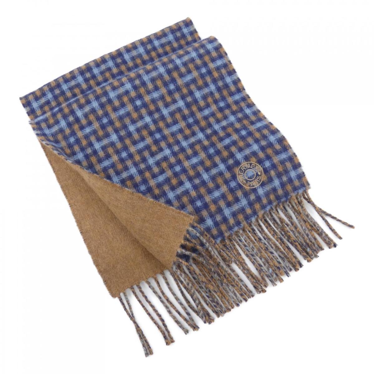 エルメス HERMES Hエコセ H394083T MUFFLER【中古】