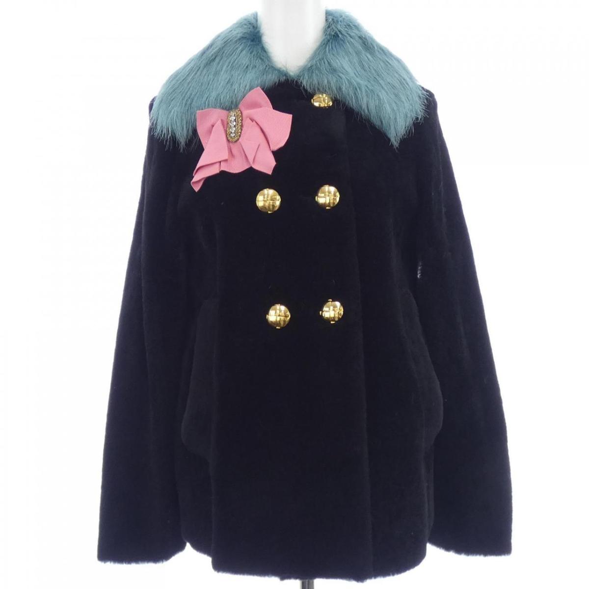 ミュウミュウ MIU MIU MPG410 1H4N ムートンコート【中古】
