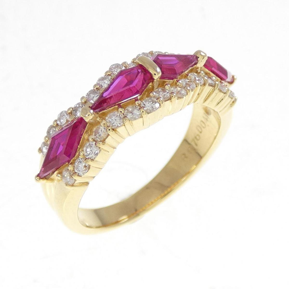 クレサンベール 合成ルビー リング 0.76CT【中古】|KOMEHYO ONLINESTORE 店