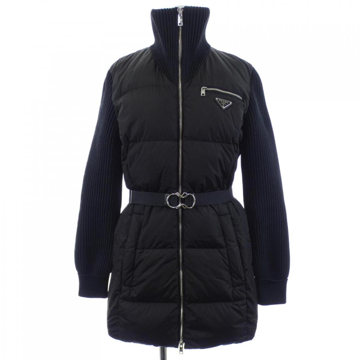 楽天市場】プラダ Prada 290364 ベルト付きダウンコート サイズ：42
