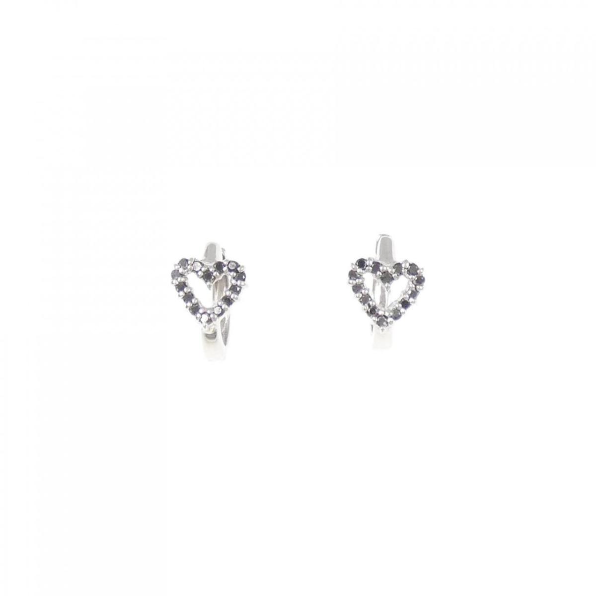 K10WG ハート ダイヤモンド ピアス 0.16CT【中古】|KOMEHYO ONLINESTORE 店