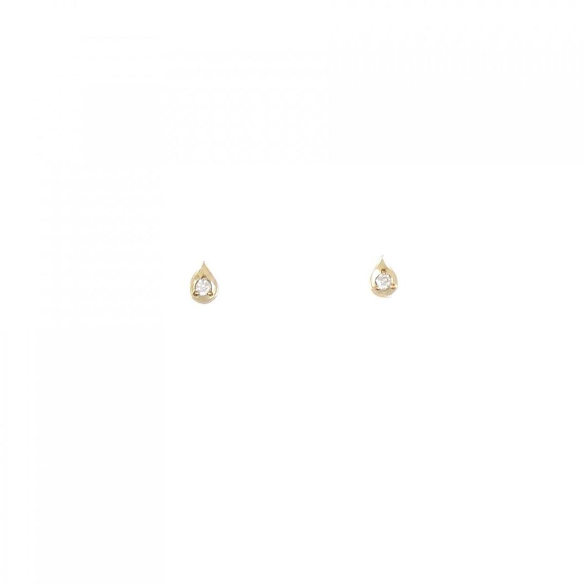 K18YG ダイヤモンド ピアス 0.02CT【中古】