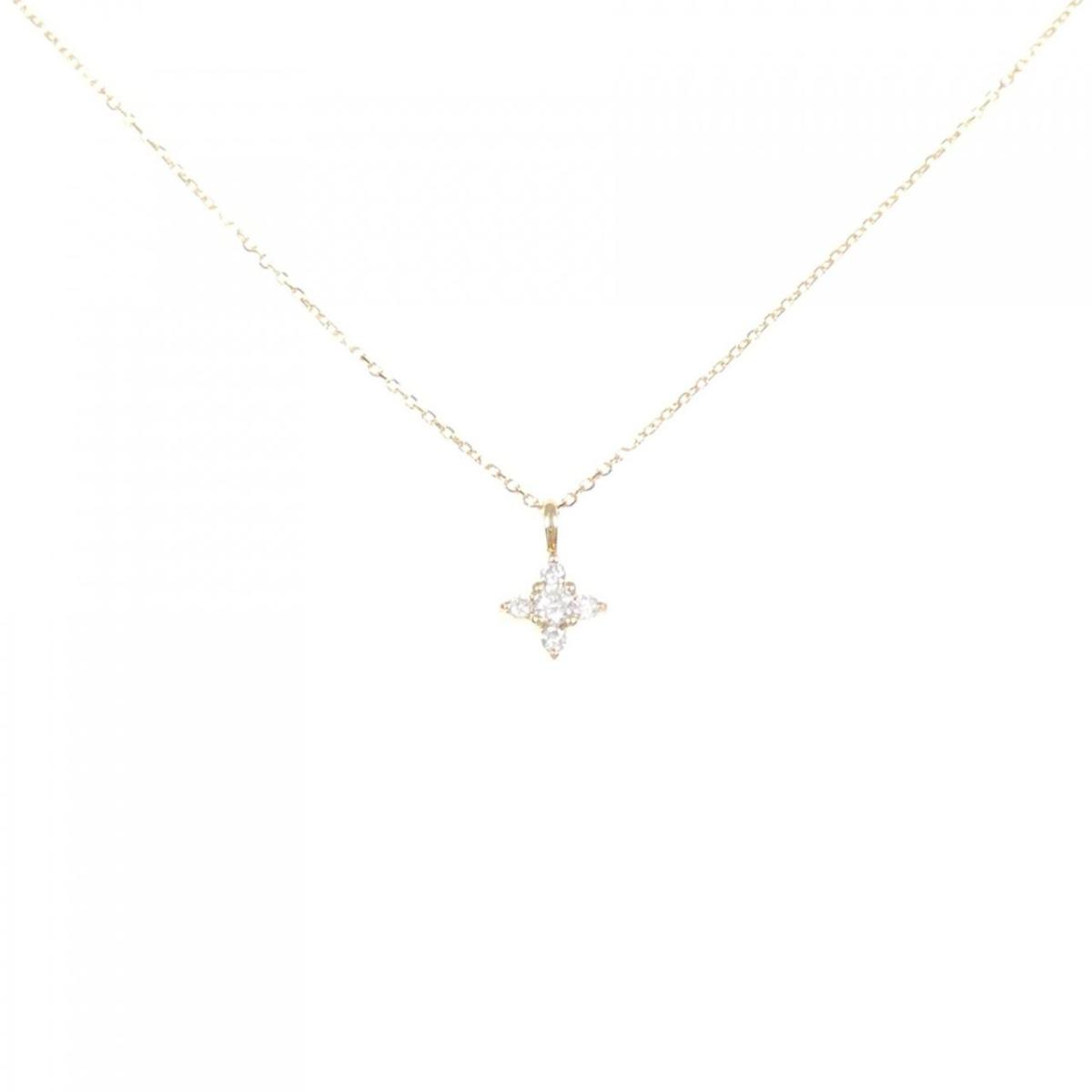 K18YG ダイヤモンド ネックレス【中古】