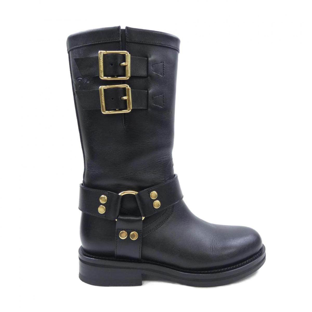 セリーヌ CELINE バイカーミッドブーツ トリオンフ TRIOMPH 354903882C ブーツ【中古】 42,360円