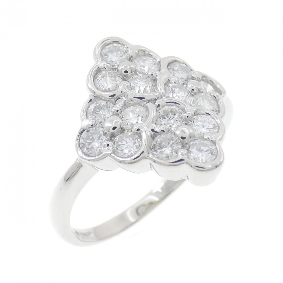 PT900 フラワー ダイヤモンド リング 1.00CT【中古】|KOMEHYO ONLINESTORE 店