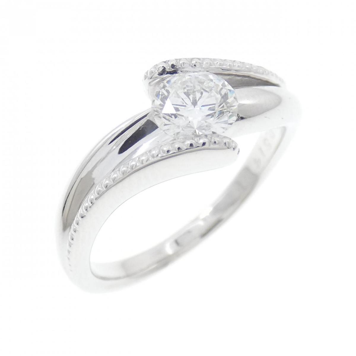 K18WG ダイヤモンド リング 0.514CT【中古】