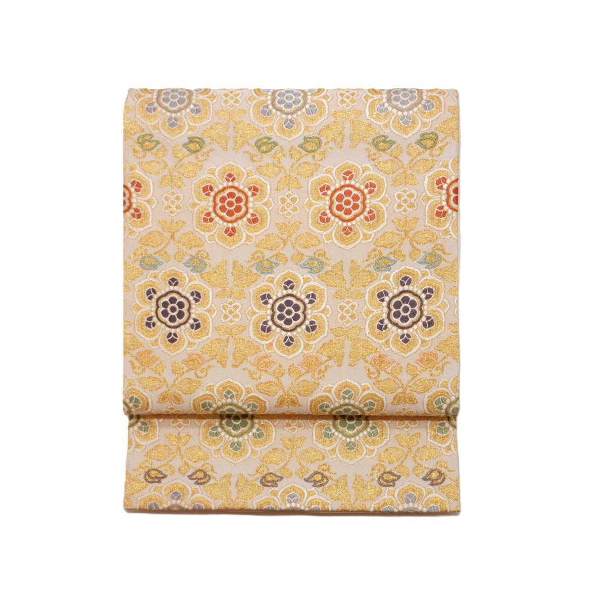 【未当て嵌める品】袋帯【織文意匠鈴木】【中古】
