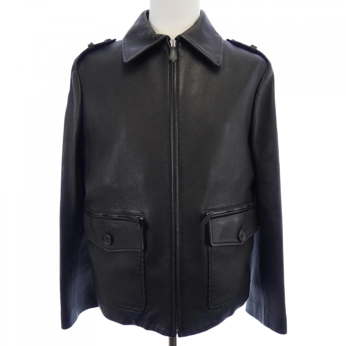 エルメス HERMES pa318 レザージャケット【中古】
