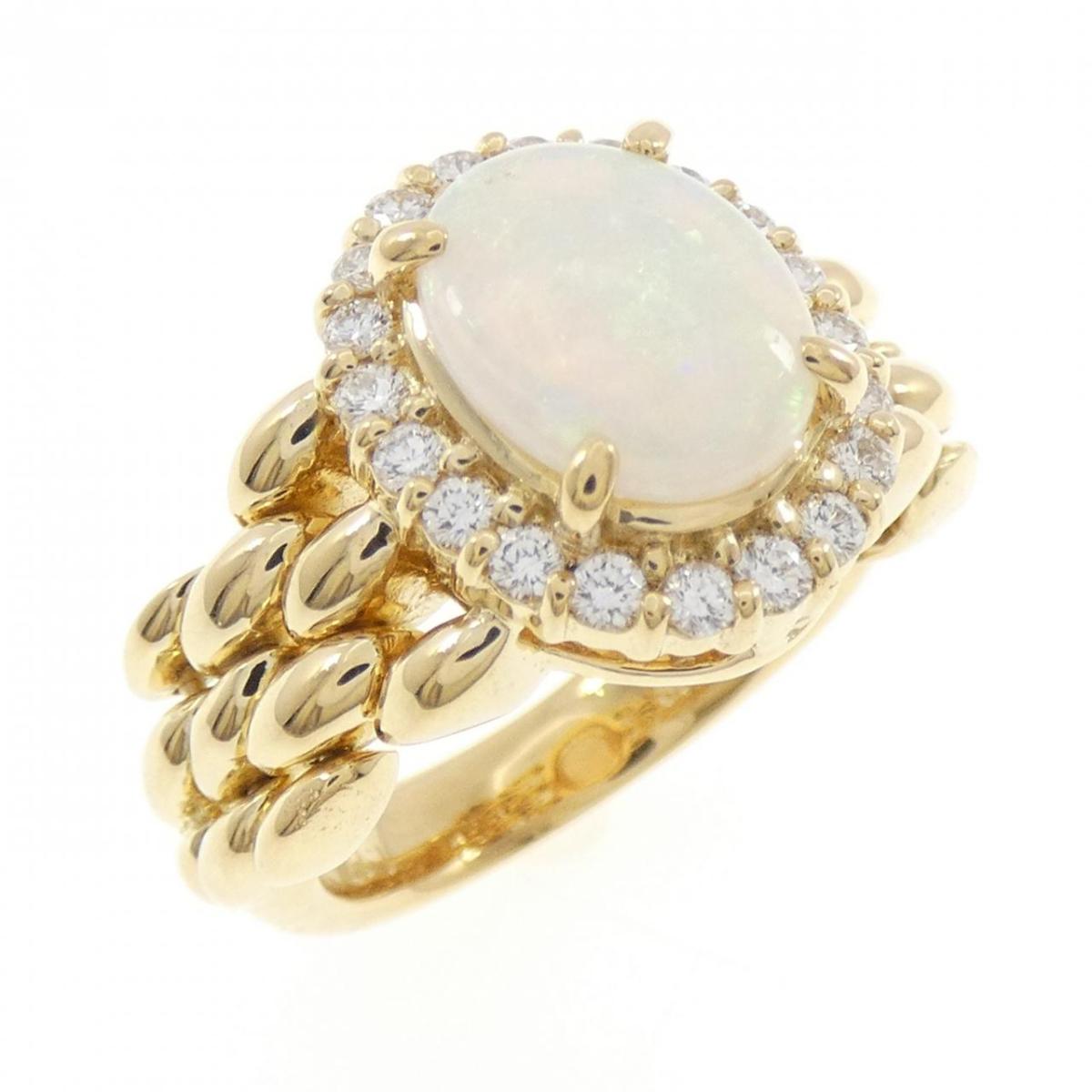 K18YG オパール リング 1.17CT【中古】