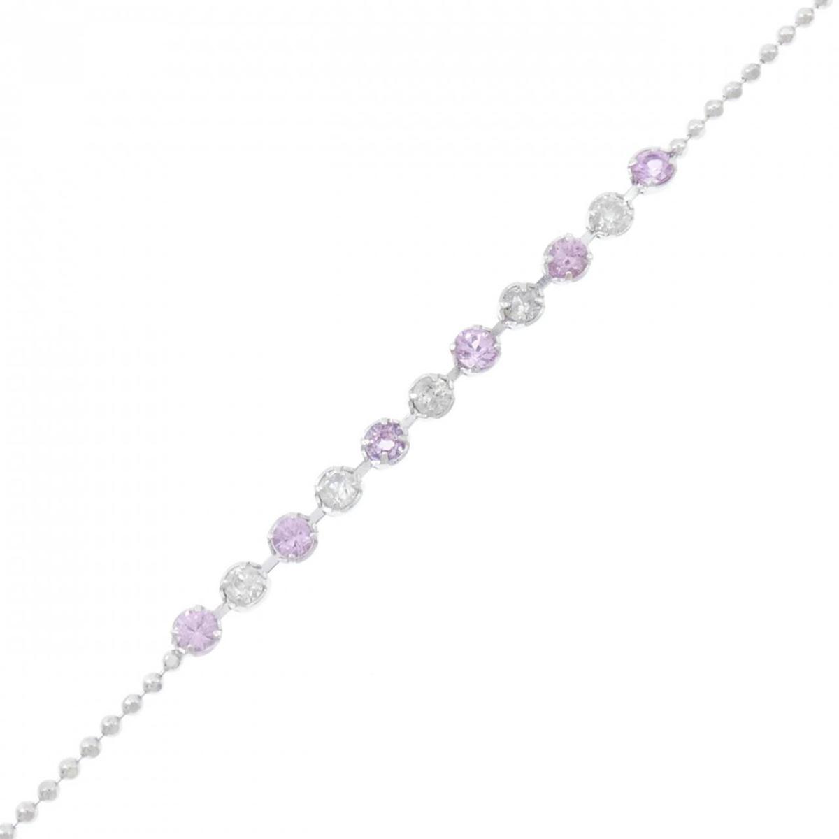 K18WG サファイヤ ブレスレット 0.30CT【中古】 54,360円