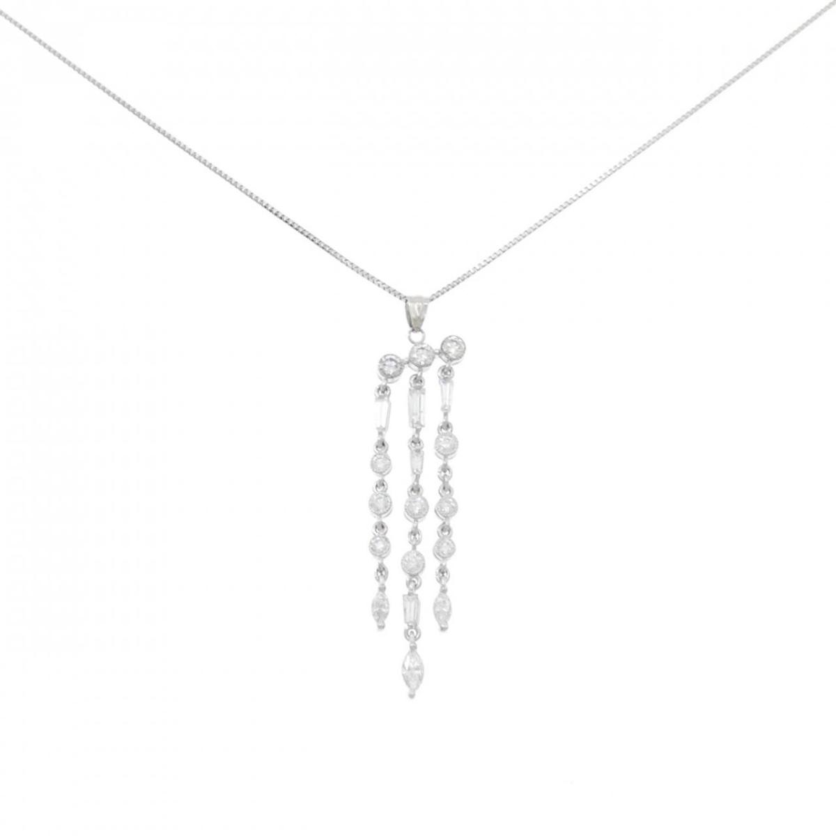 PT900/PT850 ダイヤモンド ネックレス 0.95CT【中古】｜KOMEHYO ONLINESTORE 店 180,600円