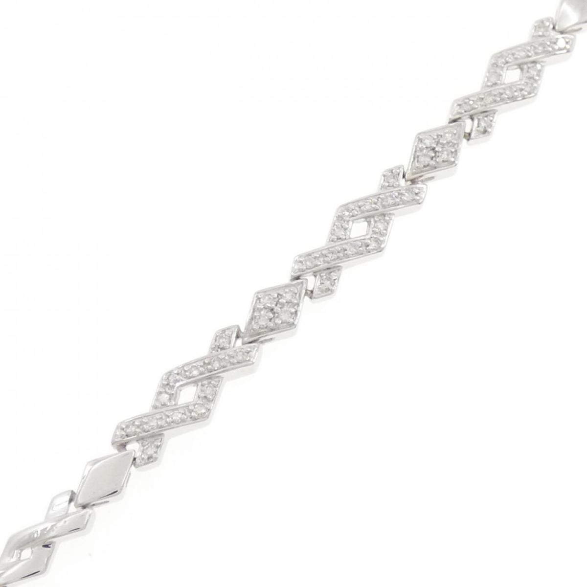 K14WG ダイヤモンド ブレスレット 0.25CT【中古】｜KOMEHYO ONLINESTORE 店