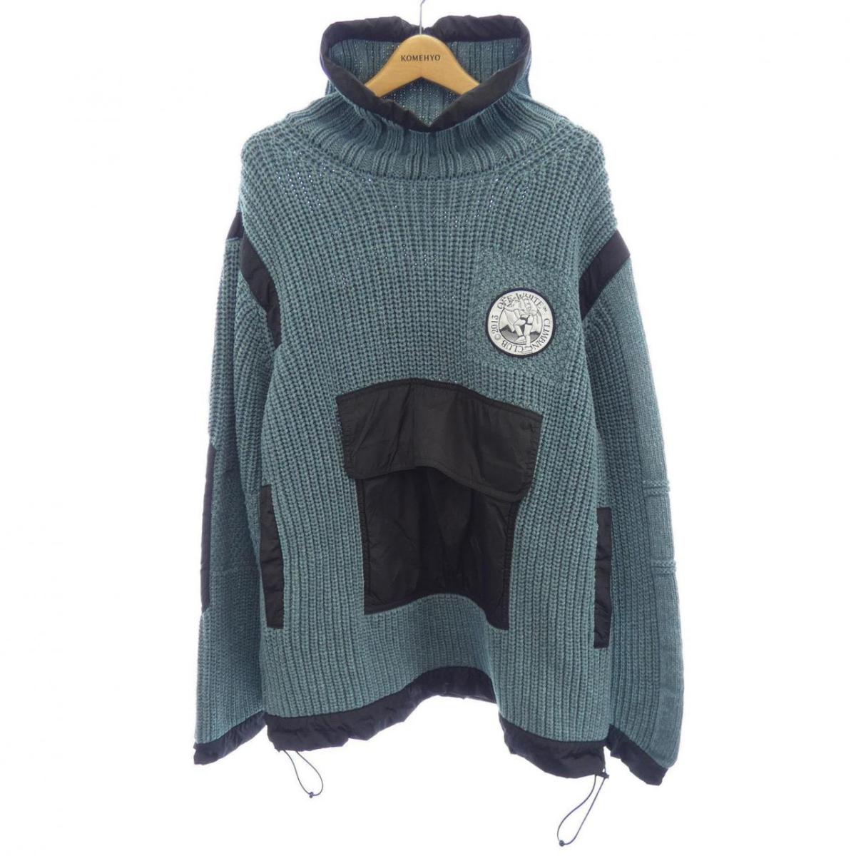 象牙色 OFF-WHITE OMKO001S20C16020 編み物【中古】