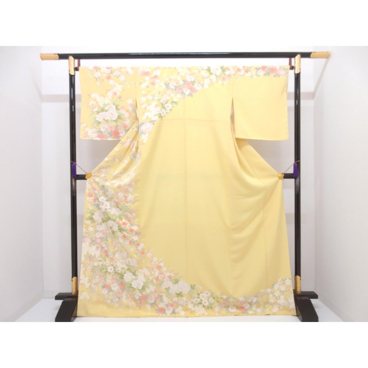 【未当て嵌める品】短い訪問着 友禅金彩工業【中古】