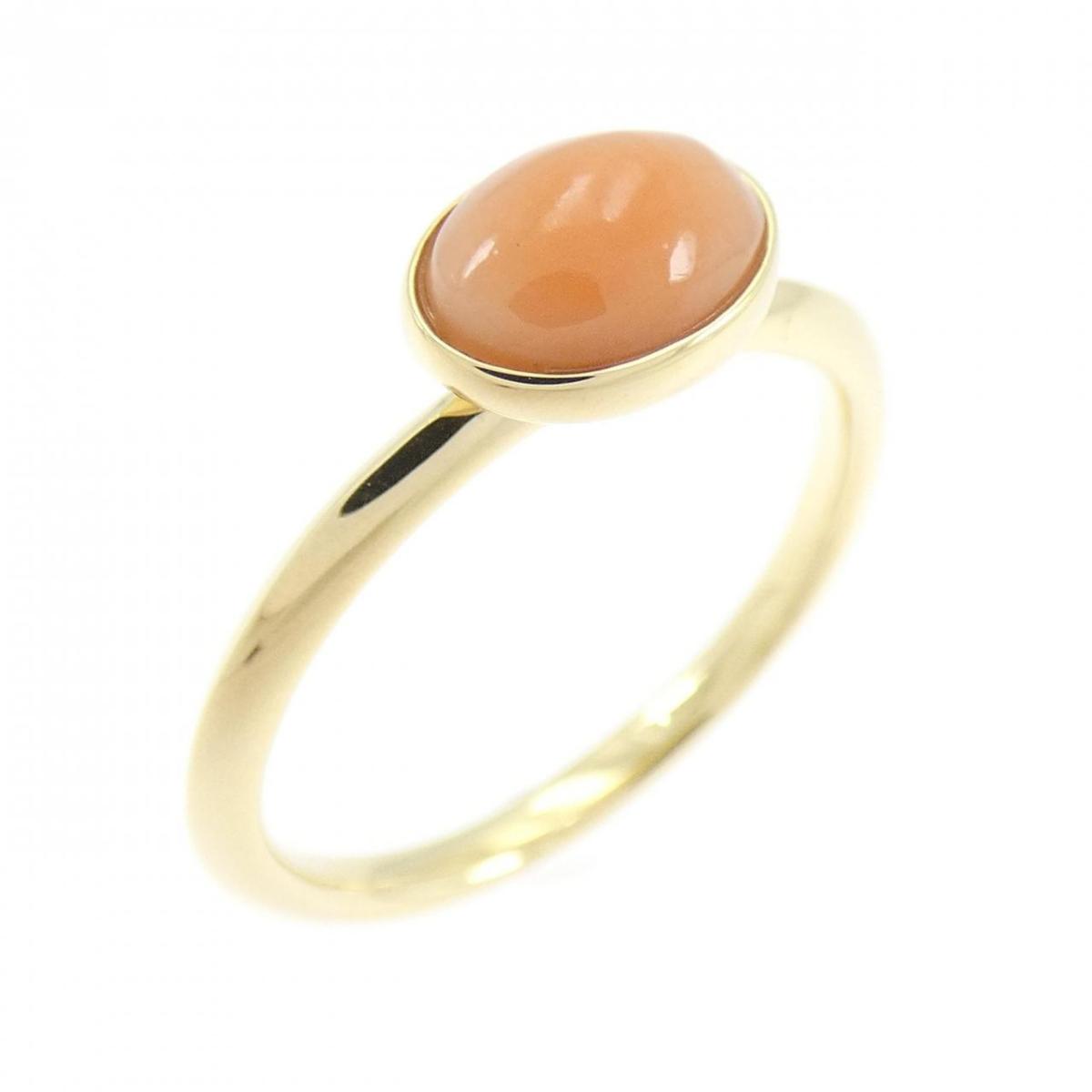 K18YG サンゴ リング【中古】 57,360円