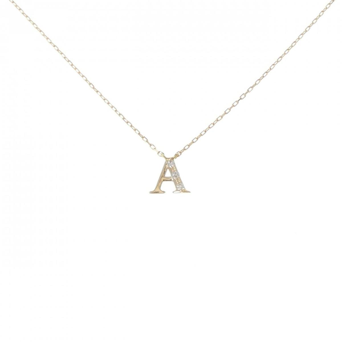 K18YG イニシャルA ダイヤモンド ネックレス【中古】|KOMEHYO ONLINESTORE 店