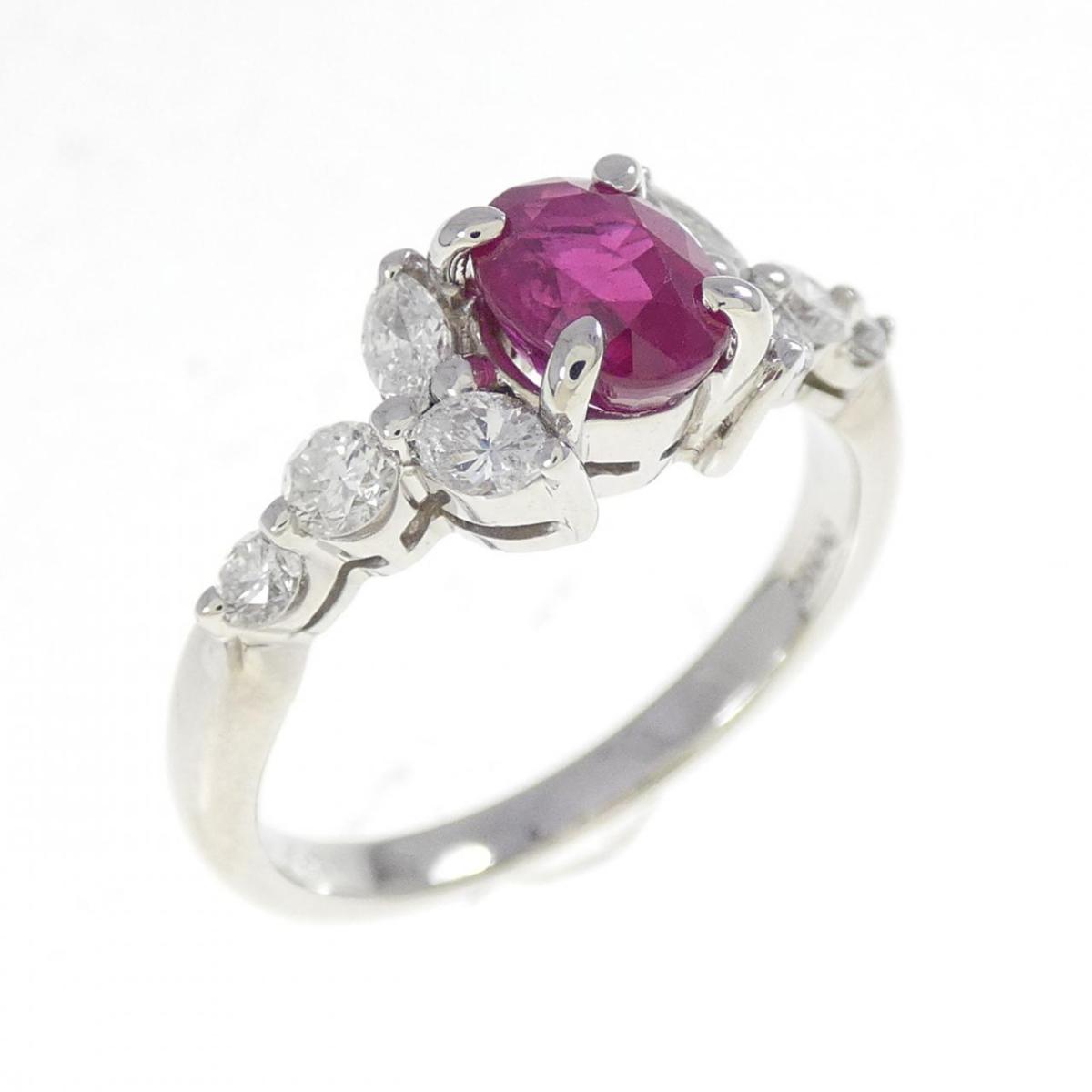 PT900 ルビー リング 1.02CT【中古】