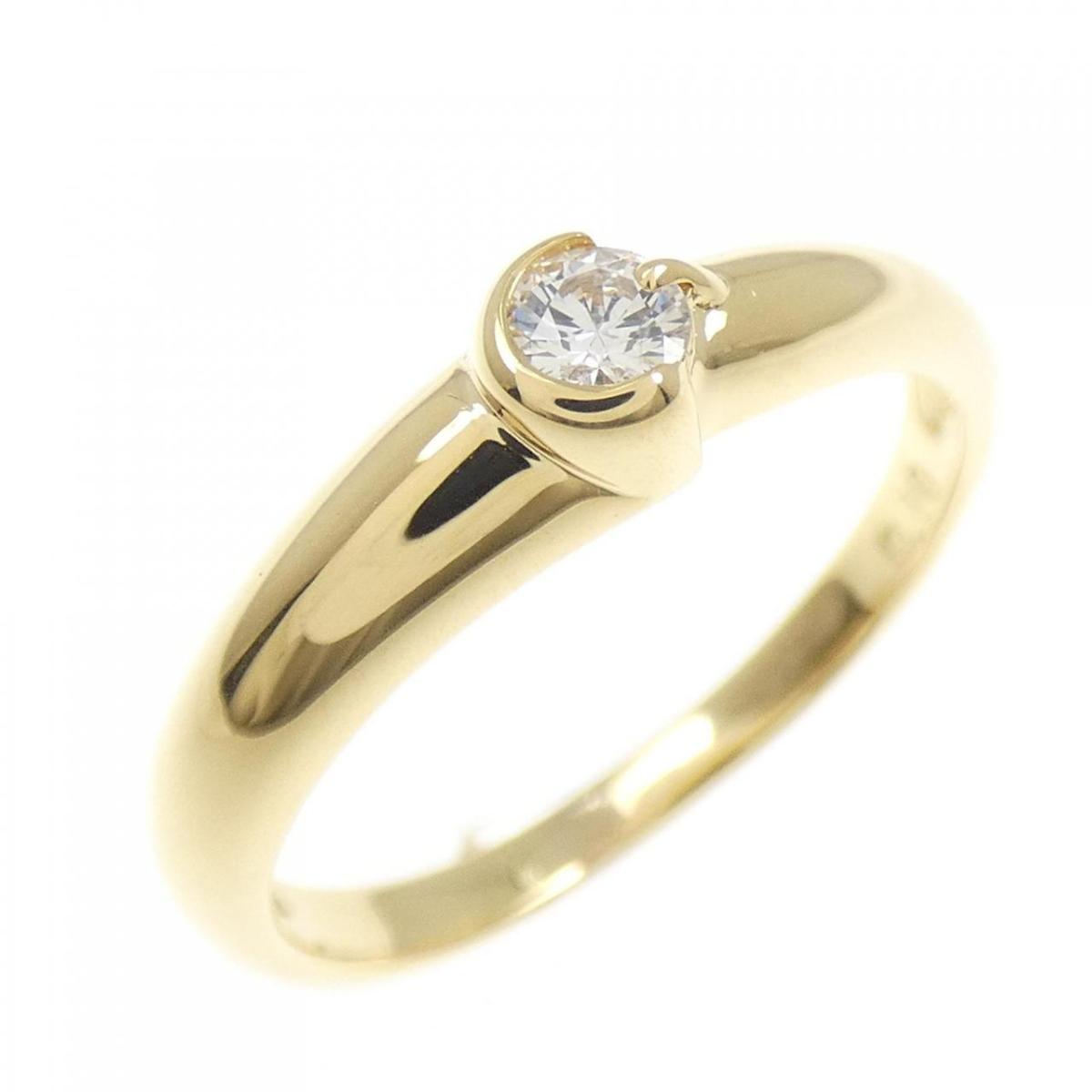 K18YG ダイヤモンド リング 0.10CT【中古】