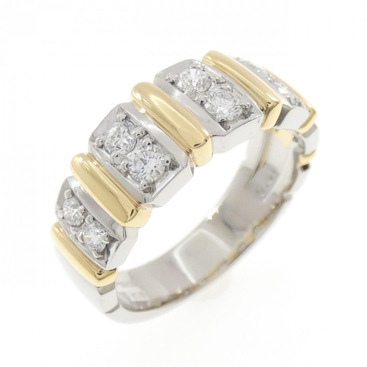 PT900/K18YG ダイヤモンド リング 0.51CT【中古】 175,300円