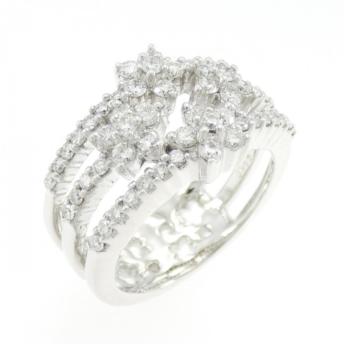 ポンテヴェキオ フラワー ダイヤモンド リング 0.86CT【中古】