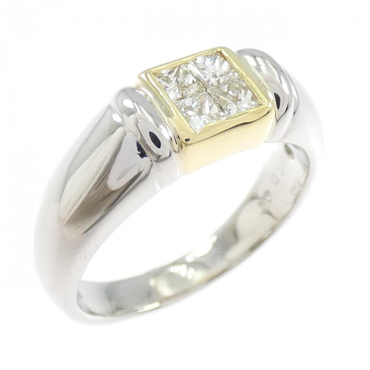PT900/K18YG ダイヤモンド リング 0.50CT【中古】