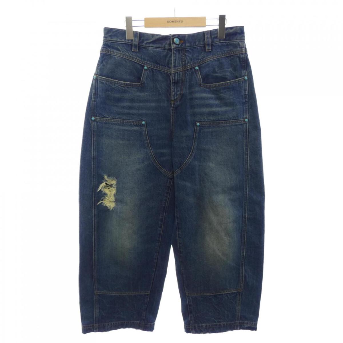 ルイヴィトン LOUIS VUITTON ウォッシュデニムワークウェアパンツ HRD62WYC5 ジーンズ【中古】