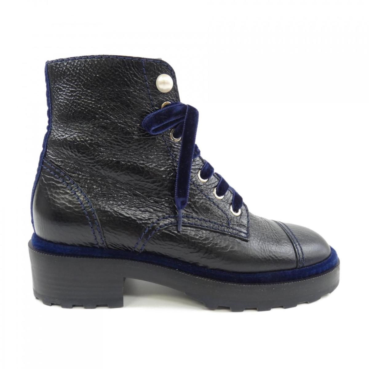 シャネル CHANEL スピード競技引き上げる LACE-UP G35154X56195 ブーツ【中古】