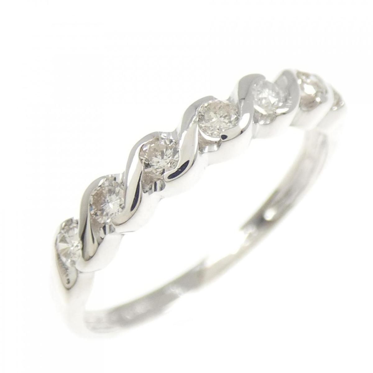 K18WG ダイヤモンド リング 0.21CT【中古】