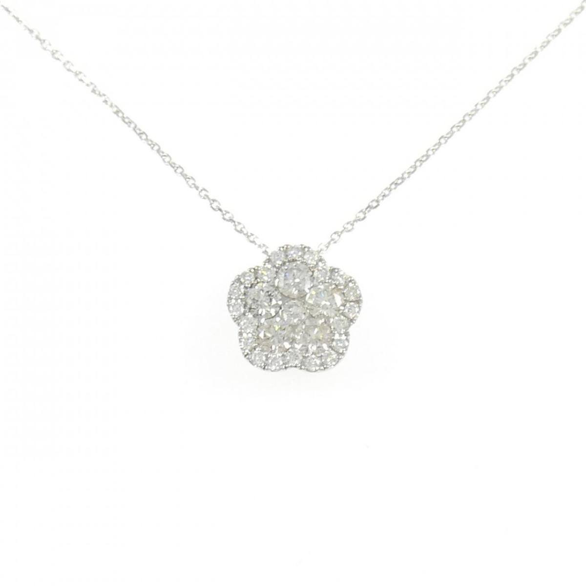 PT950/PT850 フラワー ダイヤモンド ネックレス 1.00CT【中古】｜KOMEHYO ONLINESTORE 店 180,600円