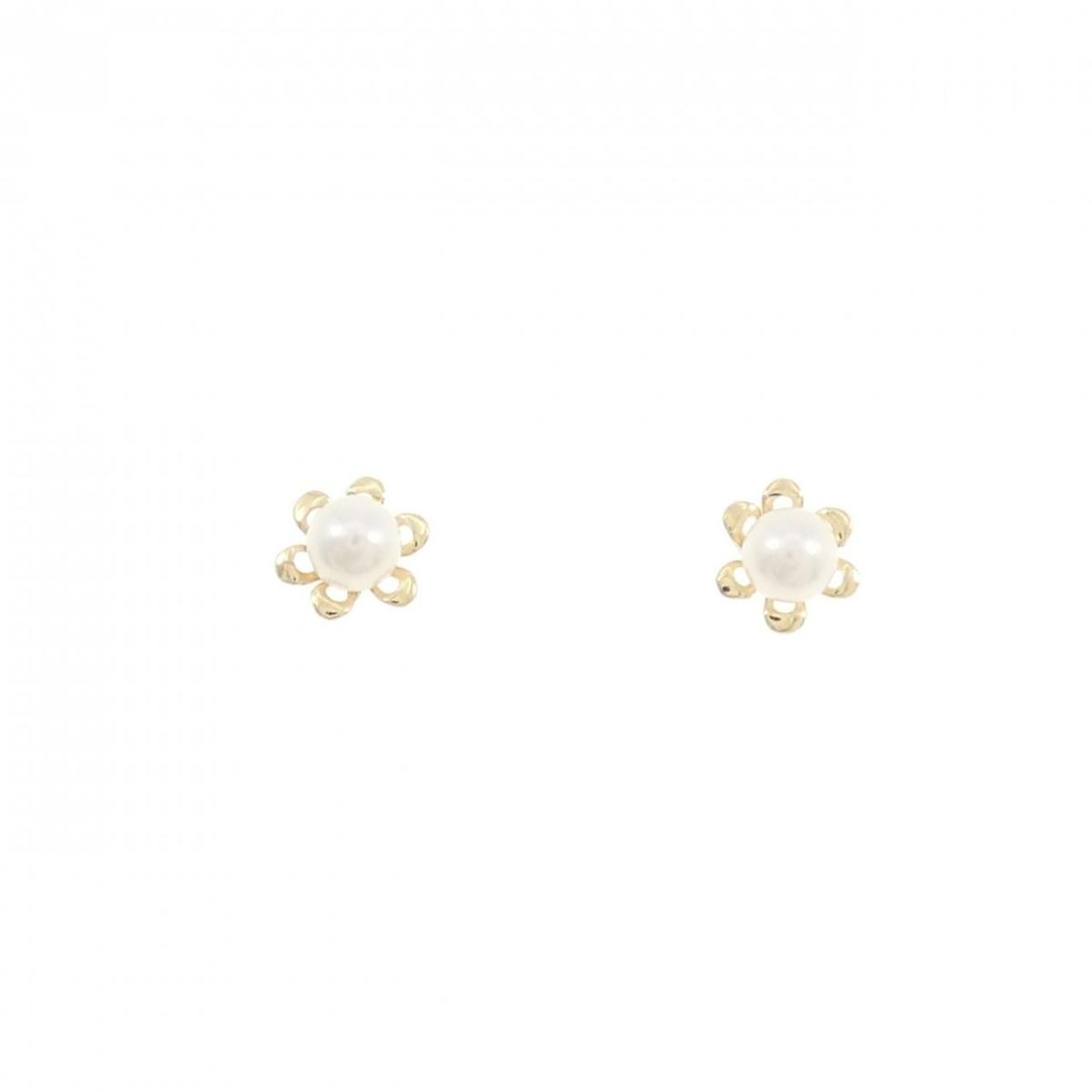 K18YG アコヤパール ピアス【中古】
