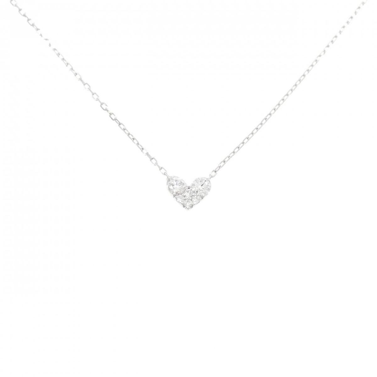 ポンテヴェキオ ハート ネックレス 0.14CT【中古】